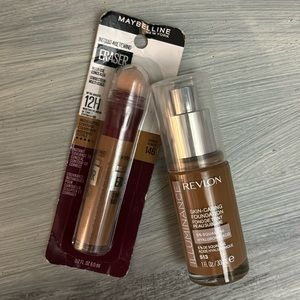 Revlon and Maybeline Foundation Set
